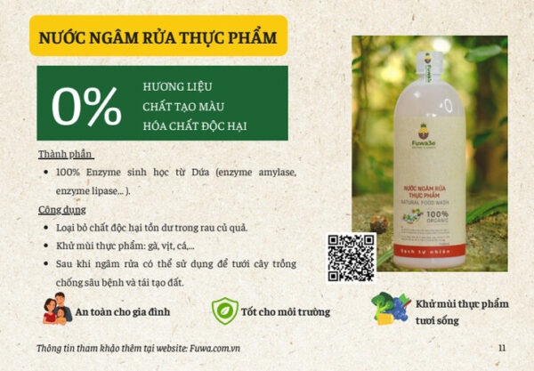 Nước ngâm rửa thực phẩm Fuwa3e