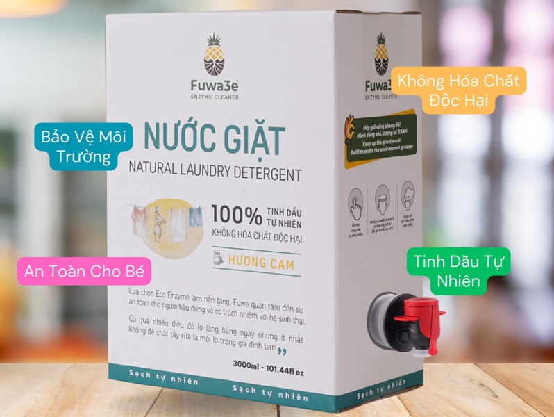 Sử dụng nước giặt Fuwa3e góp phần bảo vệ môi trường