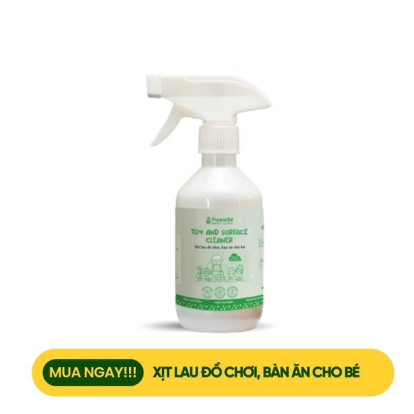 Xịt lau đồ chơi, bàn ăn cho bé Fuwa3e
